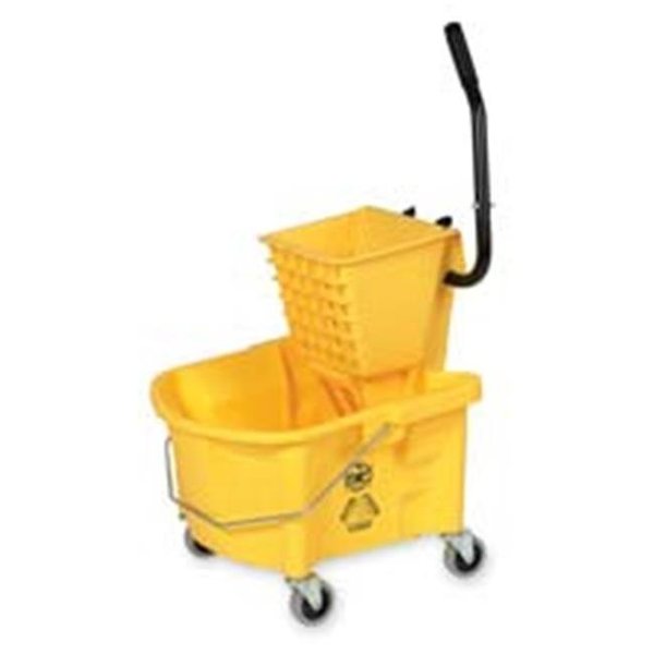 Protectionpro Mop Bucket Wringer Combo- 3in. Casters- 26 qt.- Yellow PR509902